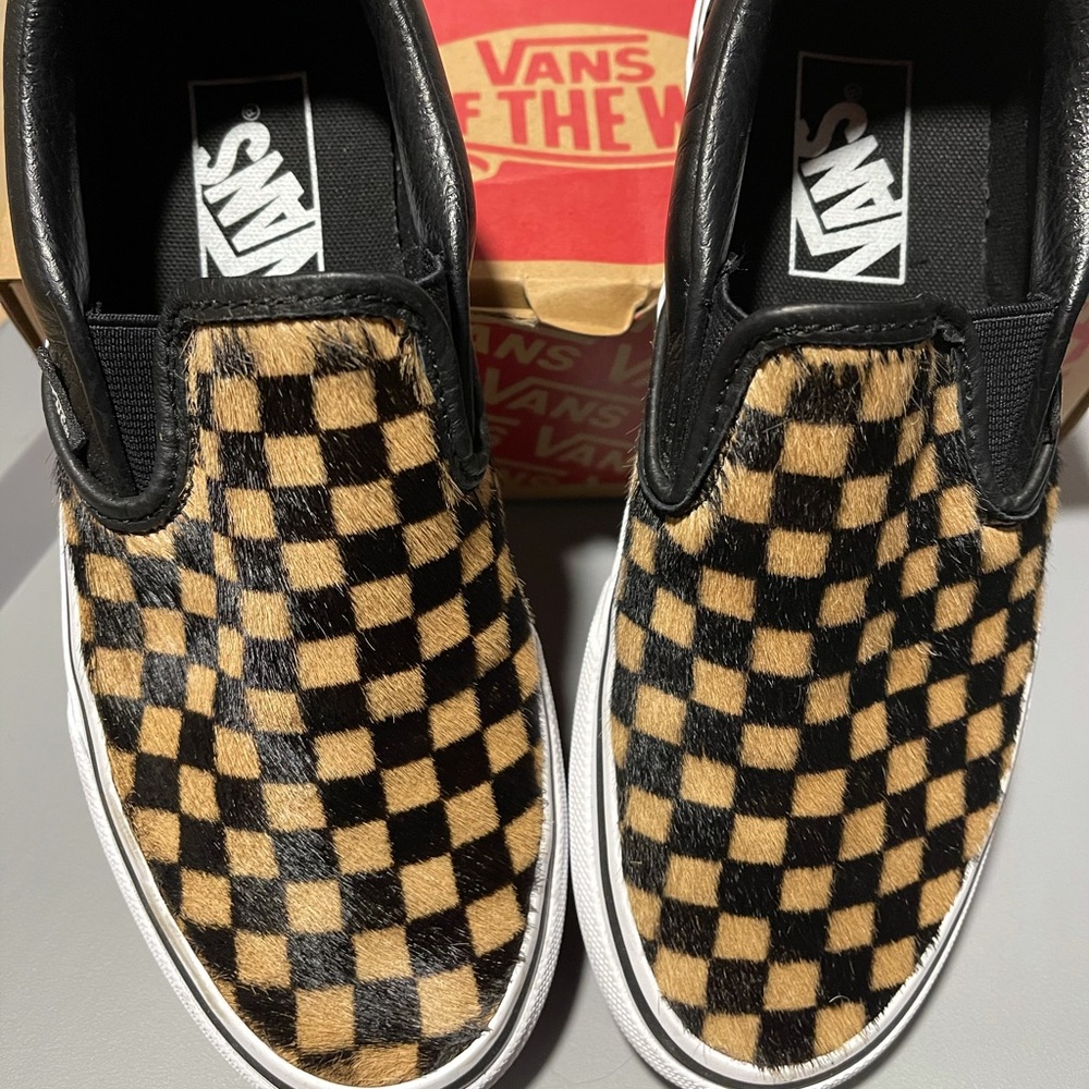 Vans Classic Slip-On Calf Hair Checkerboard